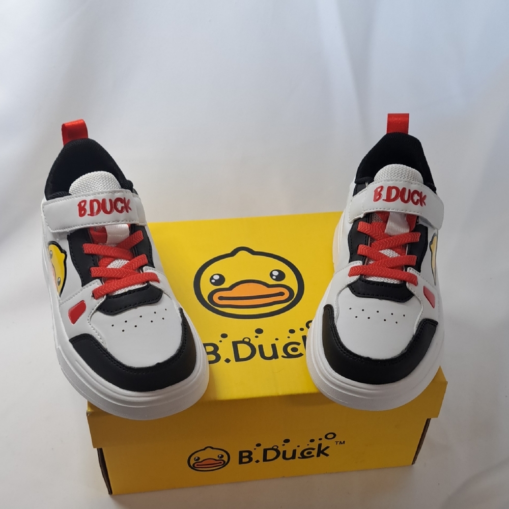 Kids Sneakers - Black, White, and Red